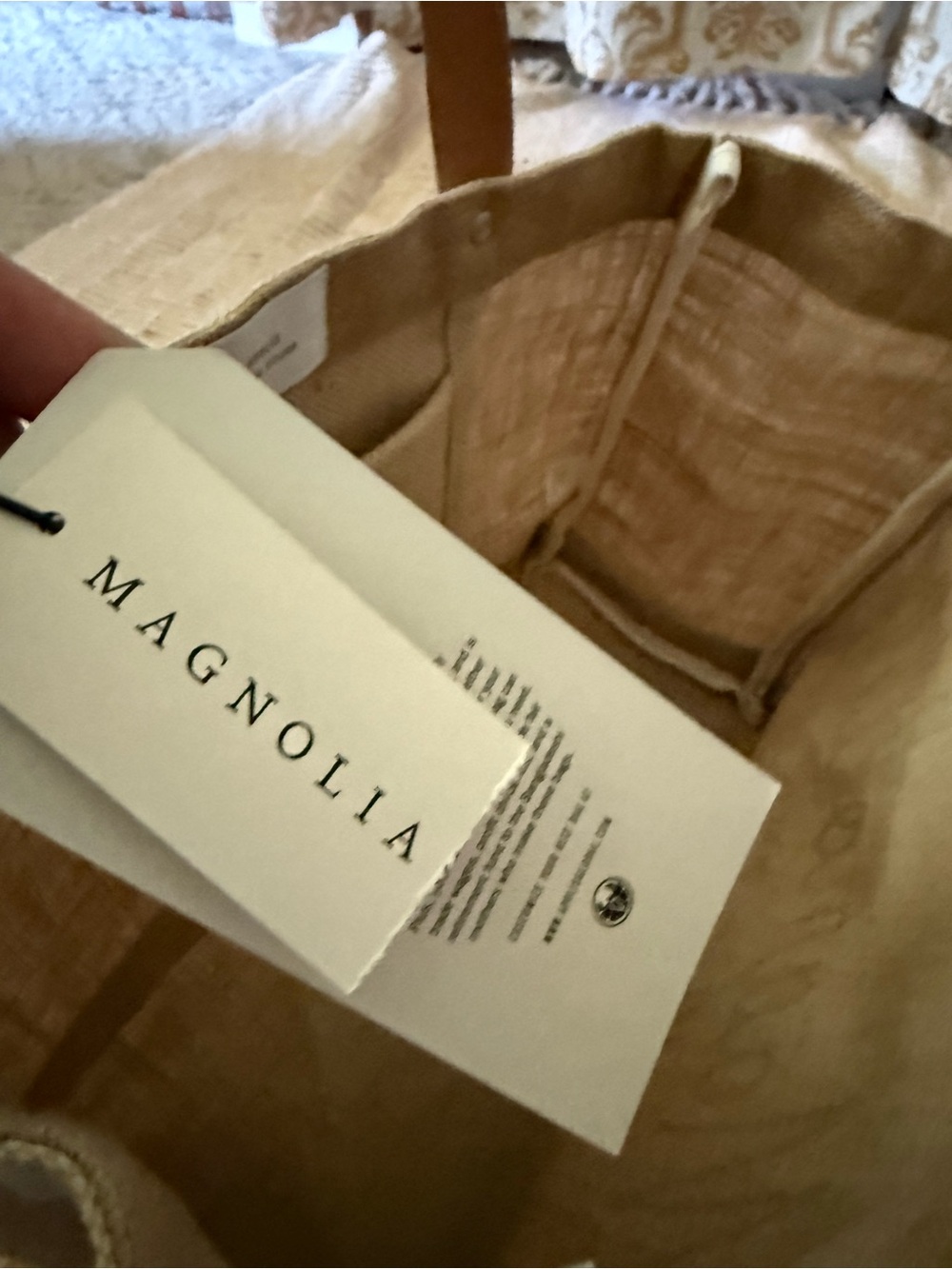 The Magnolia Script Market Tote. NWT - Picture 7 of 15